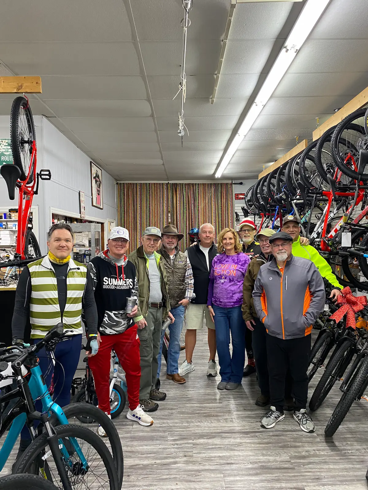 Volunteers smiling at an event